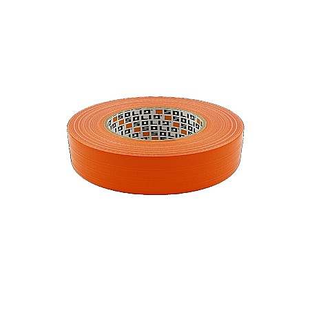 Trafaleți, benzi și folii - Banda adeziva portocalie SOLID 25mm 50m