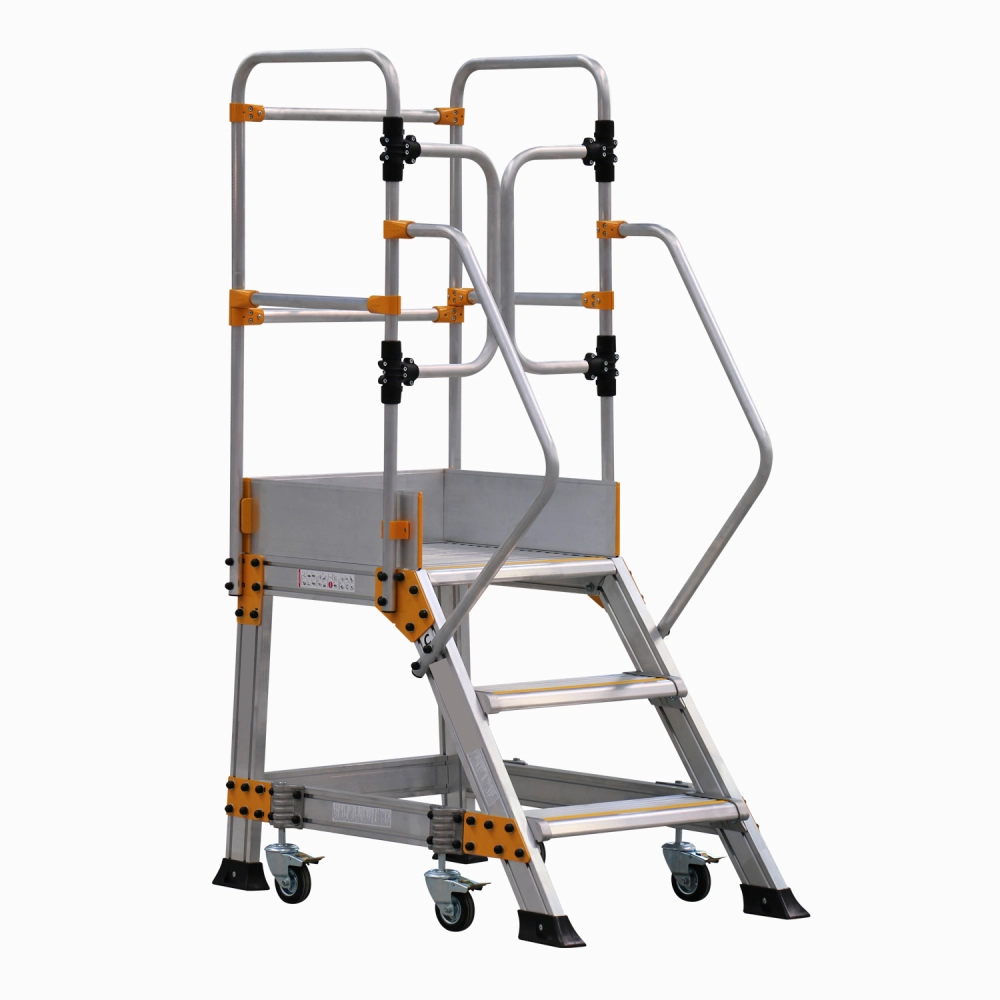 Schele mobile - Platforma mobila cu autofranare EP2 din aluminiu, H lucru 2,75 m
