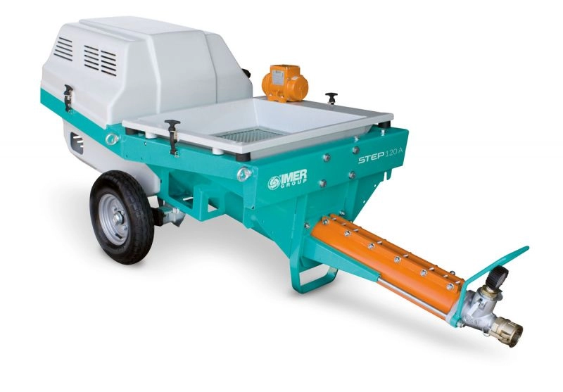 Pompe de Tencuiala Traditionala si Torcret - Pompa de sapa si torcret Imer STEP 120A 400V debit 7 mc/h - pentru sapa lichida