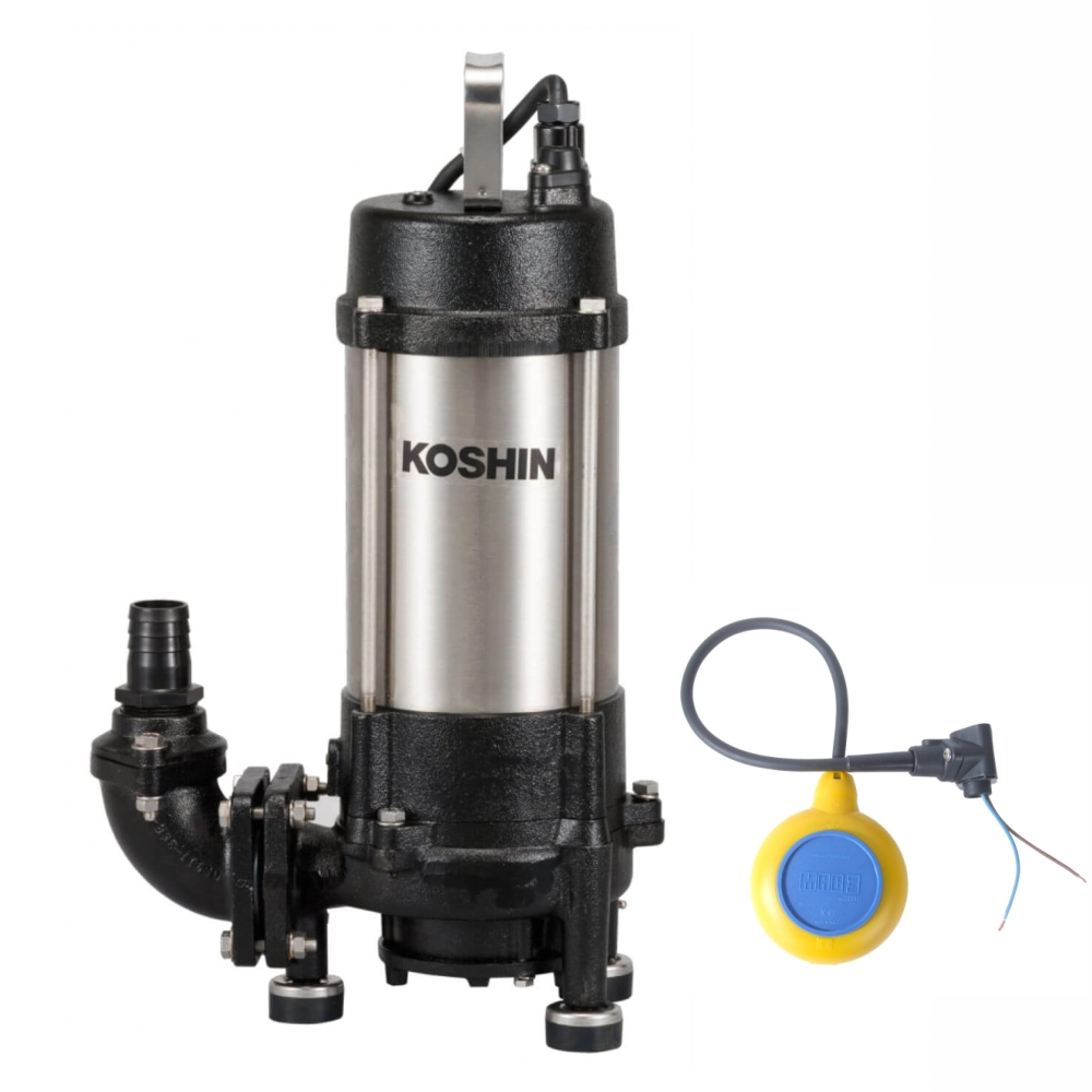 Pompe electrice - Pompa submersibila Grinder KOSHIN PKG-1500-BAB-0 cu flotor incorporat 220V 1500W Ø 32 mm debit 10.8 mc/h