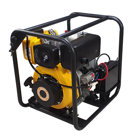 ProGARDEN PD30E motopompa 3/75mm, diesel, apa curata, pornire electrica [3]