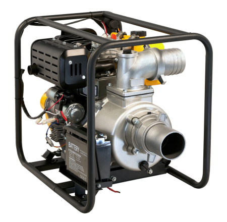 ProGARDEN PD40E motopompa 4/100mm, diesel, apa curata, pornire electrica [2]