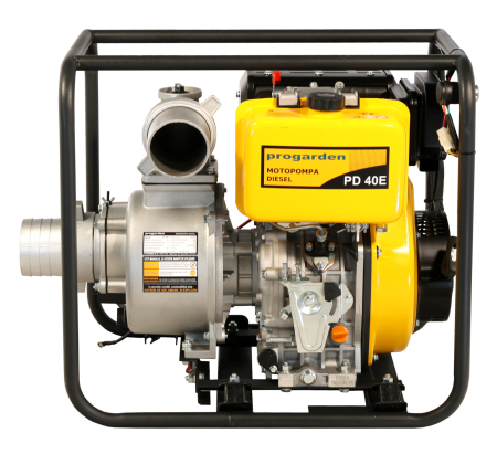 ProGARDEN PD40E motopompa 4/100mm, diesel, apa curata, pornire electrica [3]