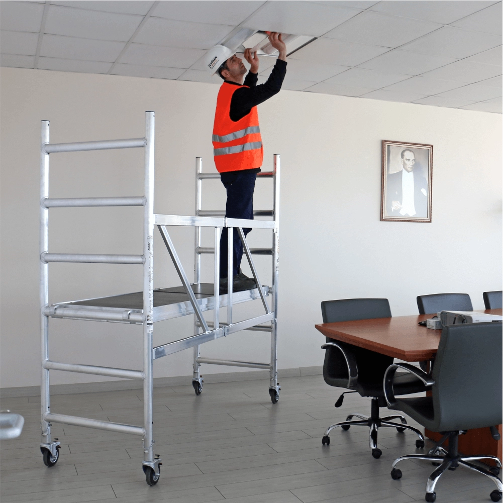 ProTUBE F90 Schela mobila profesionala din aluminiu H lucru 2,7 m [2]
