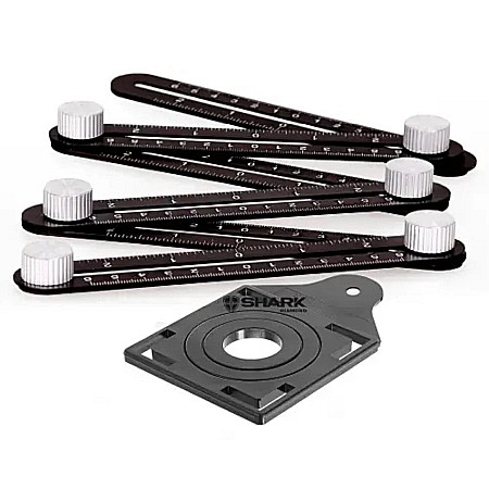 Discuri diamantate si carote - Sablon rigla marcator din aluminiu pentru carotare