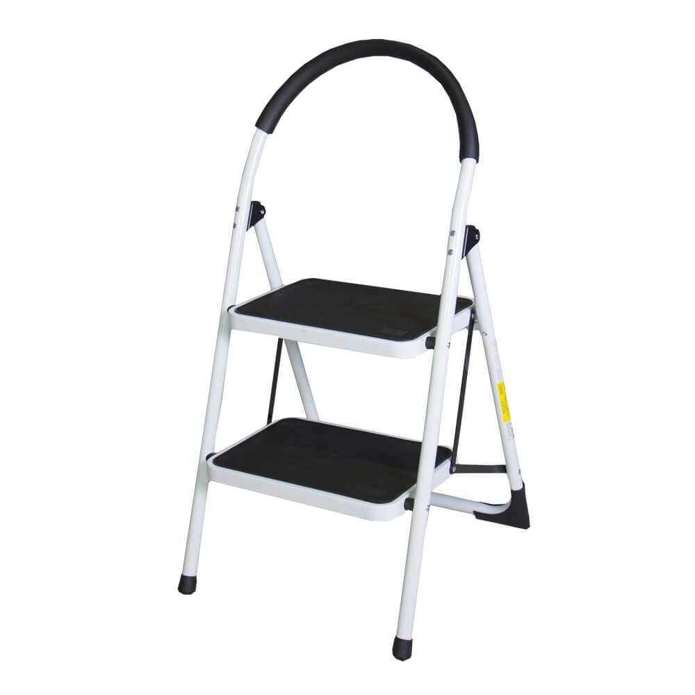 Scari din aluminiu - Scara otel BISONTE STR0202 2 trepte, inaltime maxima 47 cm pentru interior