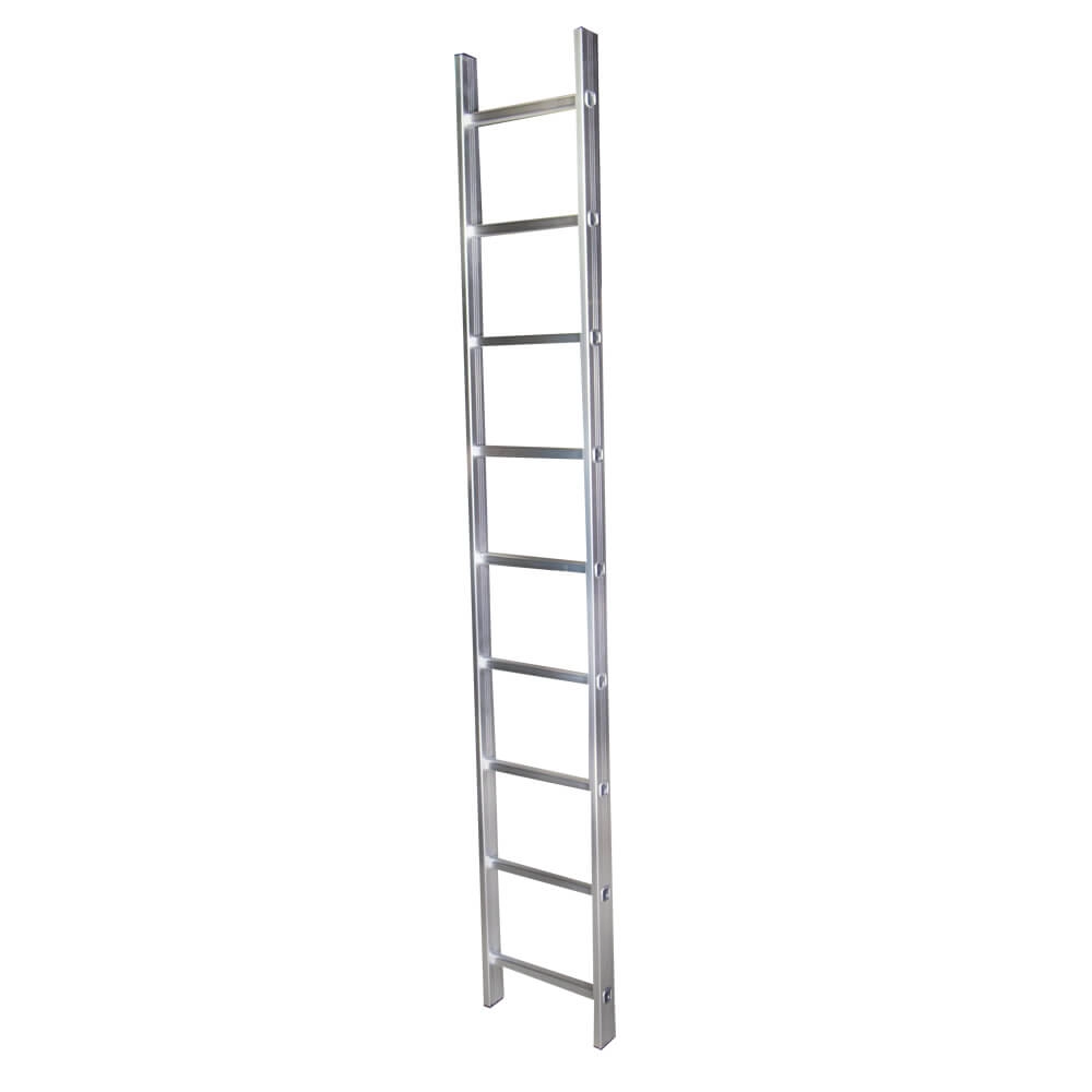 Scari din aluminiu - Scara simpla aluminiu BISONTE STR109 9 trepte inaltime maxima 2.53 m