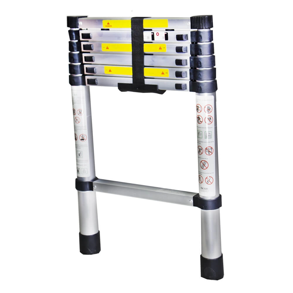 Scara telescopica aluminiu BISONTE STR1020 7 trepte,inaltime maxima 2.0 m [2]
