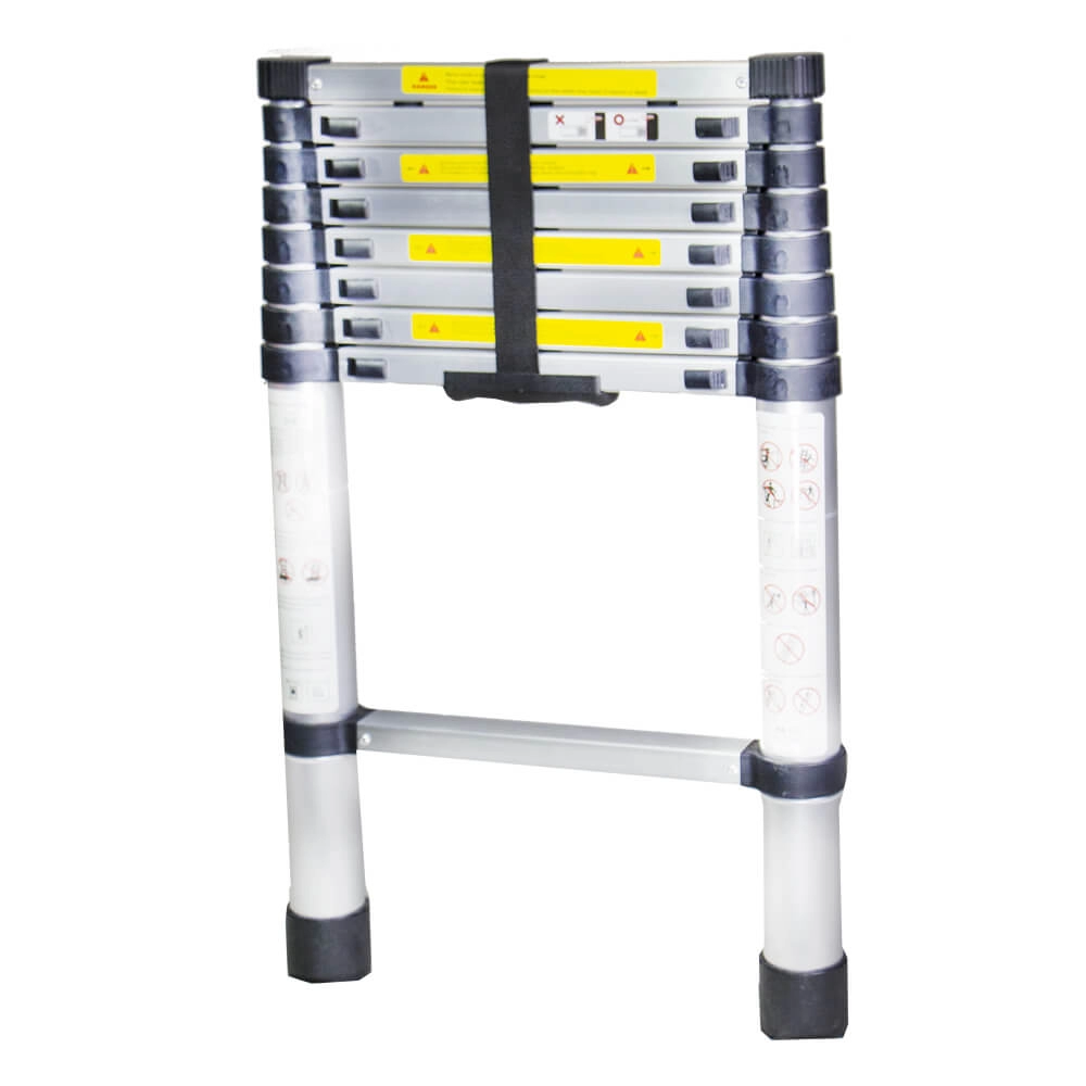 Scara telescopica aluminiu BISONTE STR1026 9 trepte, inaltime maxima 2.6 m [2]