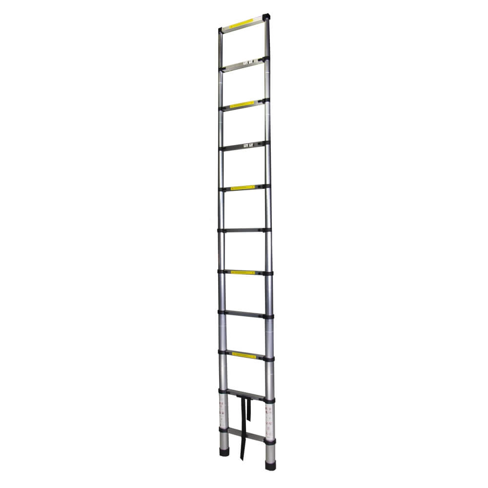 Scari din aluminiu - Scara telescopica aluminiu Bisonte STR1032 11 trepte inaltime maxima 3.20 m