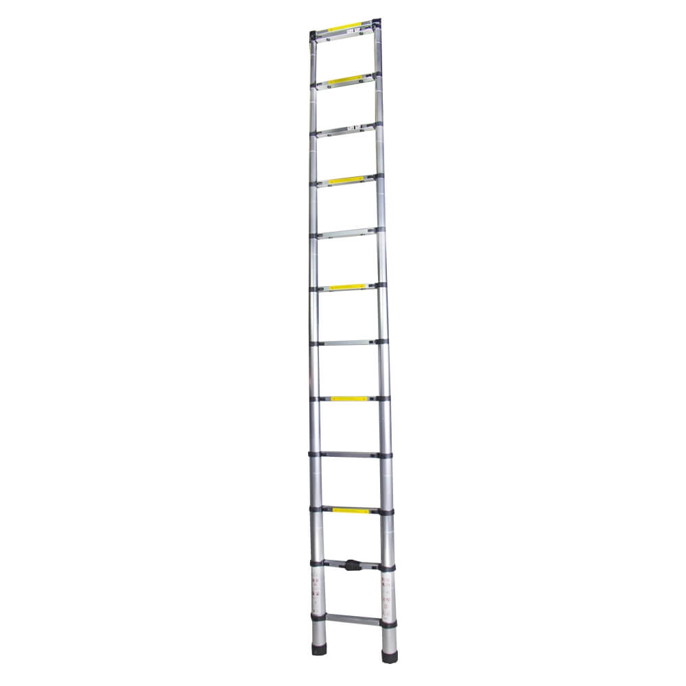 Scari din aluminiu - Scara telescopica aluminiu BISONTE STR1038 13 trepte inaltime maxima 3.80 m
