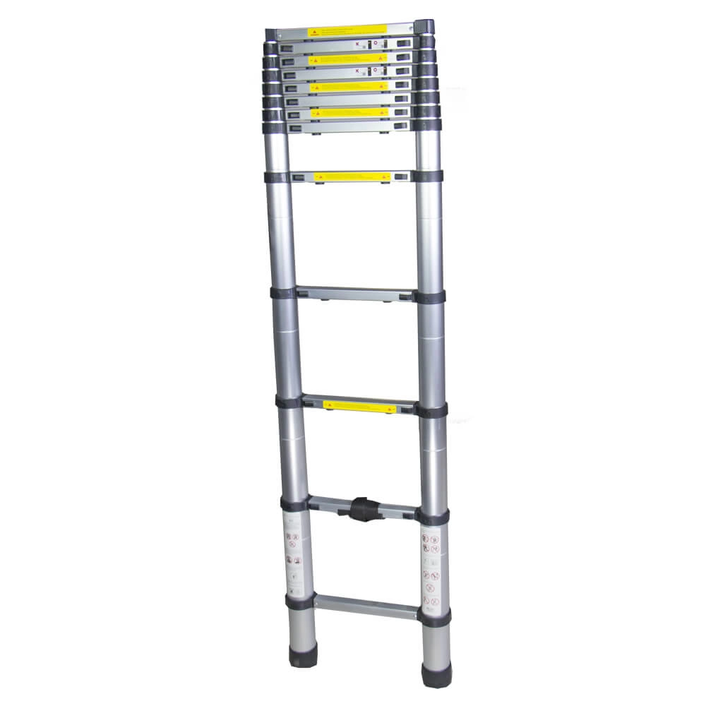Scara telescopica aluminiu BISONTE STR1038 13 trepte inaltime maxima 3.80 m [1]