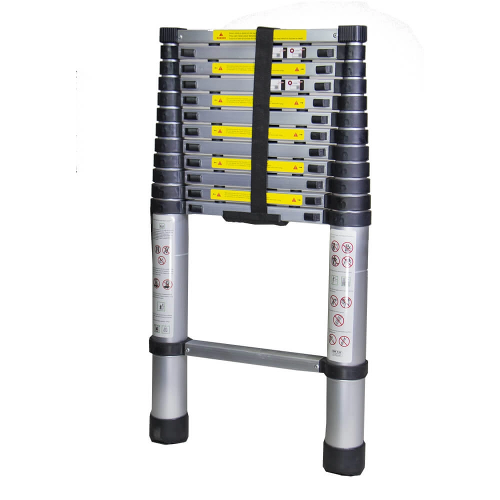 Scara telescopica aluminiu BISONTE STR1038 13 trepte inaltime maxima 3.80 m [2]