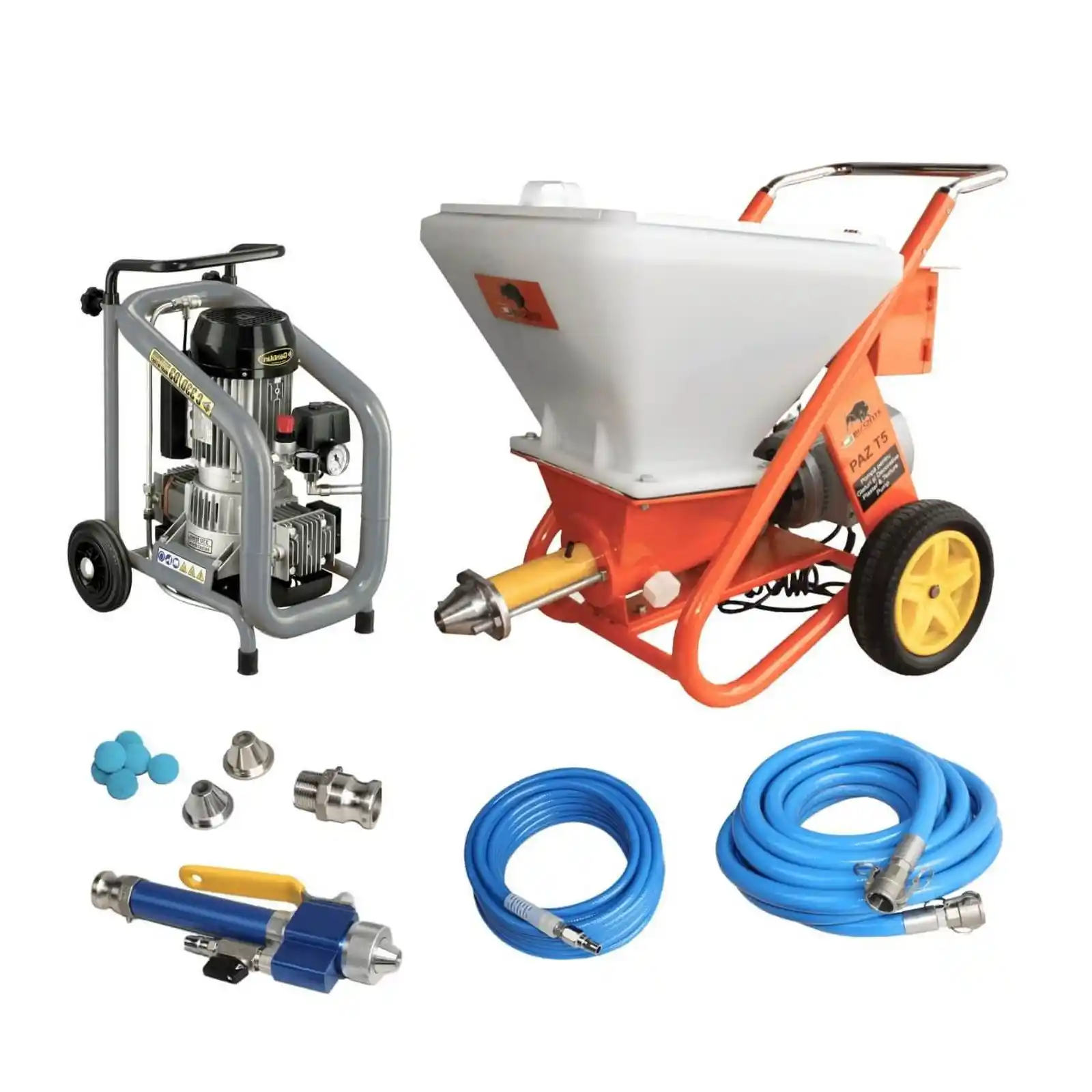 SET Pompa multifunctionala Bisonte PCS-T5 230V debit 15 l/min si compresor de aer Gentilin 330 [0]
