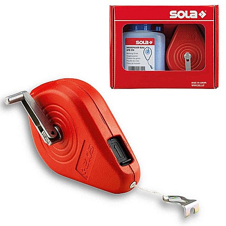 Instrumente de masura - Sfoara trasat si pudra SOLA clm 30 + kpb 250 albastru