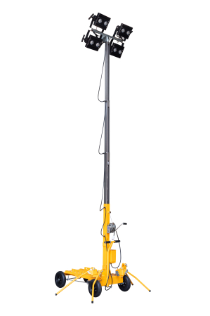 Utilaje pentru constructii  - Stager YL250-4 turn de iluminat 4x250W, LED, telescopic, 4.5m