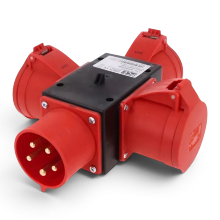 Piese sistem electric - Triplu stecher distribuitor electric trifazic 32A 5p 400V