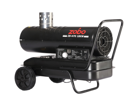 Incalzitoare de aer - Zobo ZB-H70 Tun de aer cald, ardere indirecta, 18kW, 230V, 150mp