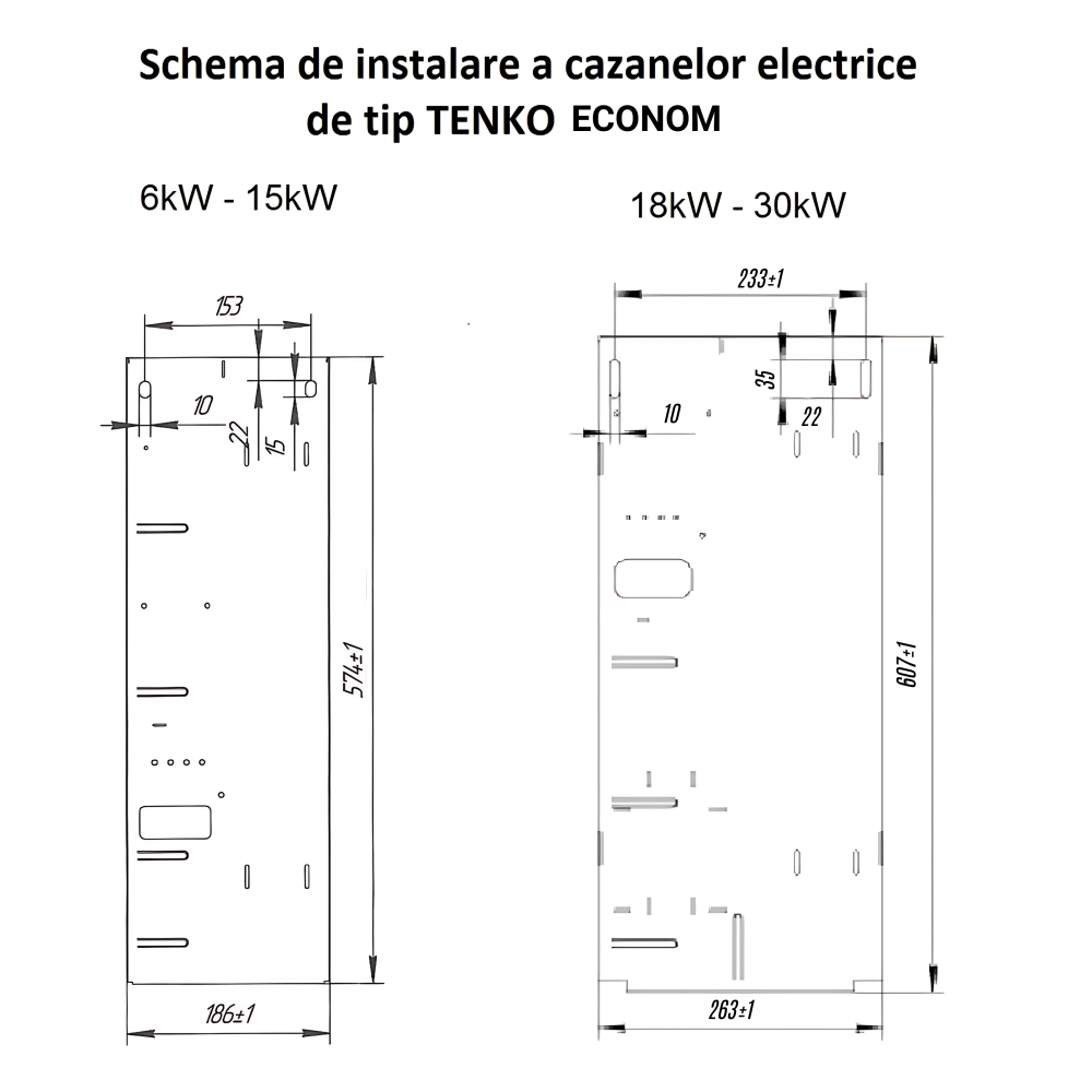 Centrală electrică Tenko ECONOM, 4,5 kW, 220 V – până la 45 m² suprafață încălzită [7]