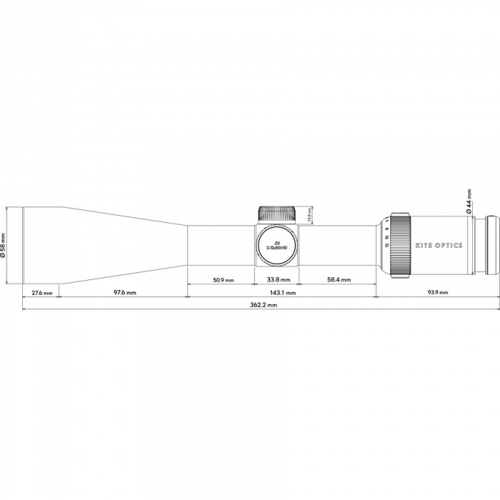 KITE OPTICS LUNETA K6 HD 2-12X50/IRA4I/30MM [3]