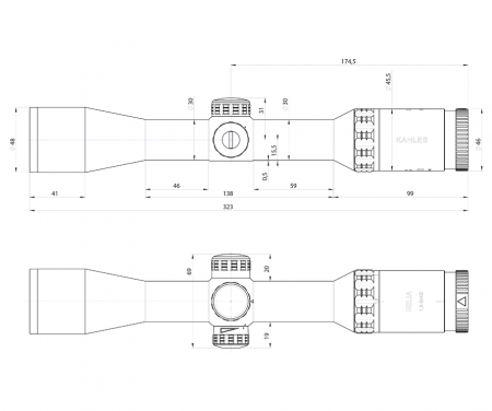 Luneta Kahles Helia 1.6-8x42i, reticul: 4-Dot [5]