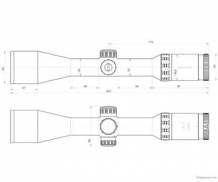 Luneta Kahles Helia 2-10x50i, reticul: 4-Dot [6]