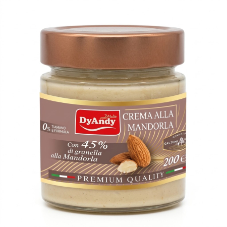 Produse - Crema tartinabila cu migdale, DyAndy Nuts, 200g