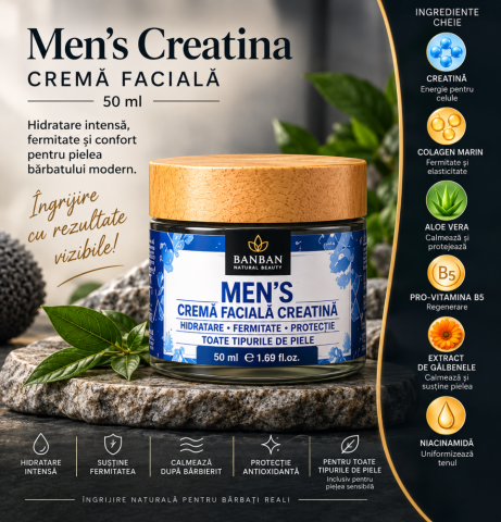 Îngrijire ten - Cremă Facială Men's Creatina 50 ml – BANBAN