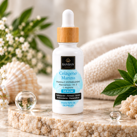 Îngrijire ten - Ser Facial cu Colagen Marin 30 ml – BANBAN