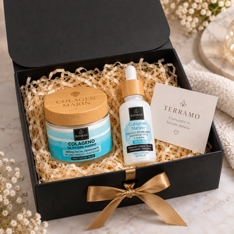 Promoții - Set Cadou TERRAMO Collagen Beauty cu Cremă și Serum Colagen Marin