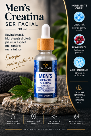 Set Cadou TERRAMO Men's Creatina – Cremă și Ser Facial pentru Bărbați [3]