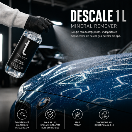 Descale 1 L soluție pentru îndepărtarea calcarului și petelor de apă [4]