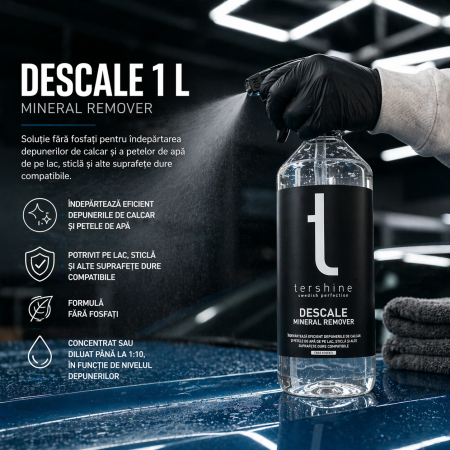 Descale 1 L soluție pentru îndepărtarea calcarului și petelor de apă [3]