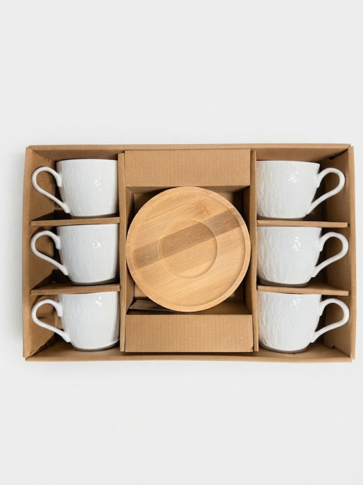 Set 6 cesti cu farfurioare din Bambus Malooki Luxury Collection [3]