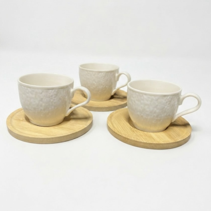 Set 6 cesti cu farfurioare din Bambus Malooki Luxury Collection [2]