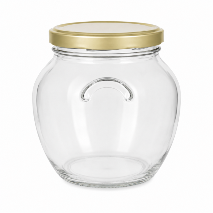 Borcan din sticla , 1700 ml ,  model Amfora cu capac metalic [2]