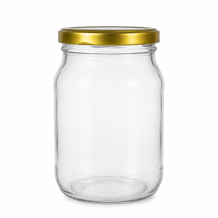 Borcan din sticla , 1700 ml , cu capac metalic [2]
