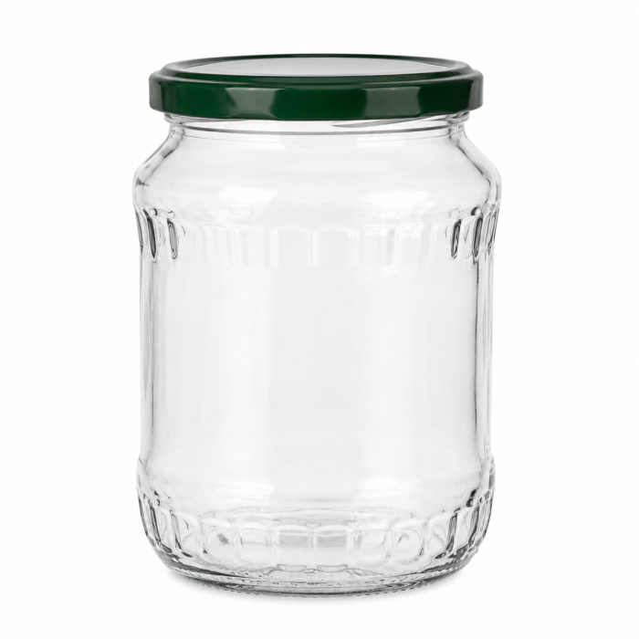 Borcan din sticla, 720 ml ,  cu capac metalic [2]