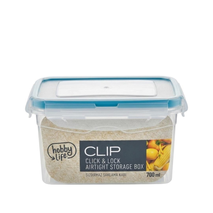 Caserola plastic, etansa capacitate 1.3L / 700 ml, transparenta, compatibila cuptor microunde si masina de spalat vase [2]