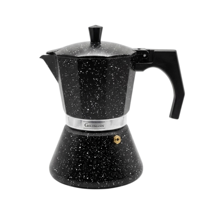 Espressor pentru aragaz Goldmann – 300 ml, aluminiu, Negru [2]