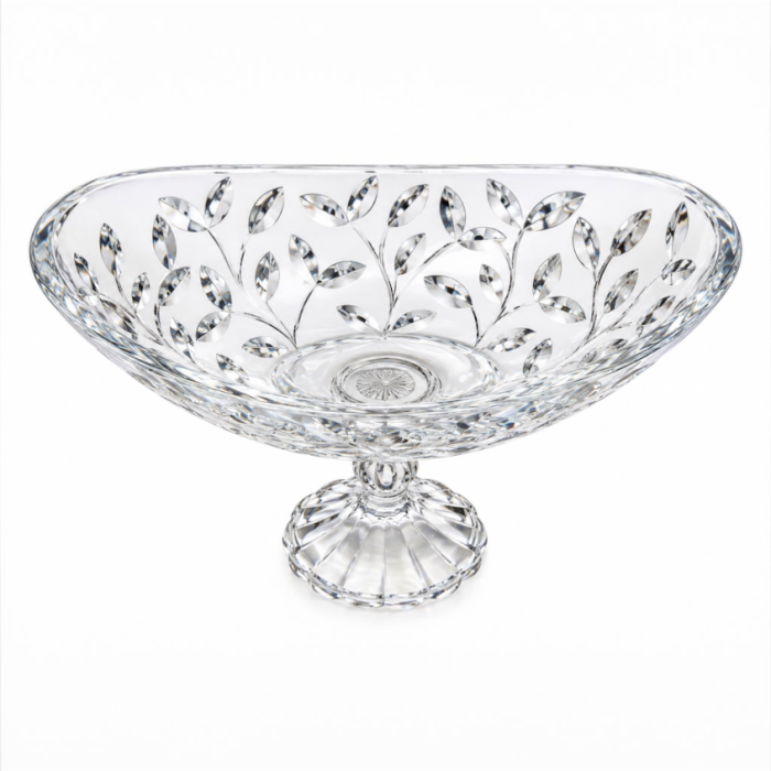 Fructiera din cristal RCR Laurus, cu picior, H 22,3 cm, Made in Italy [3]