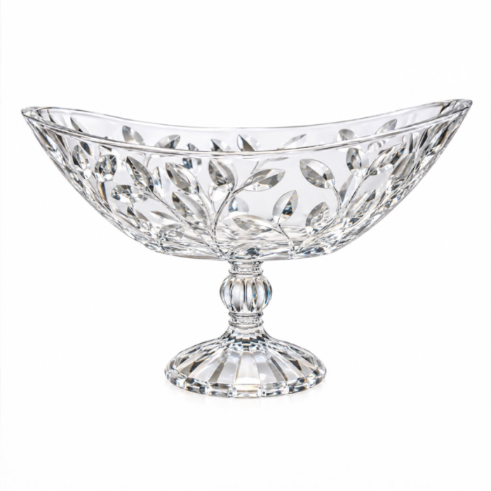 Fructiera din cristal RCR Laurus, cu picior, H 22,3 cm, Made in Italy [2]