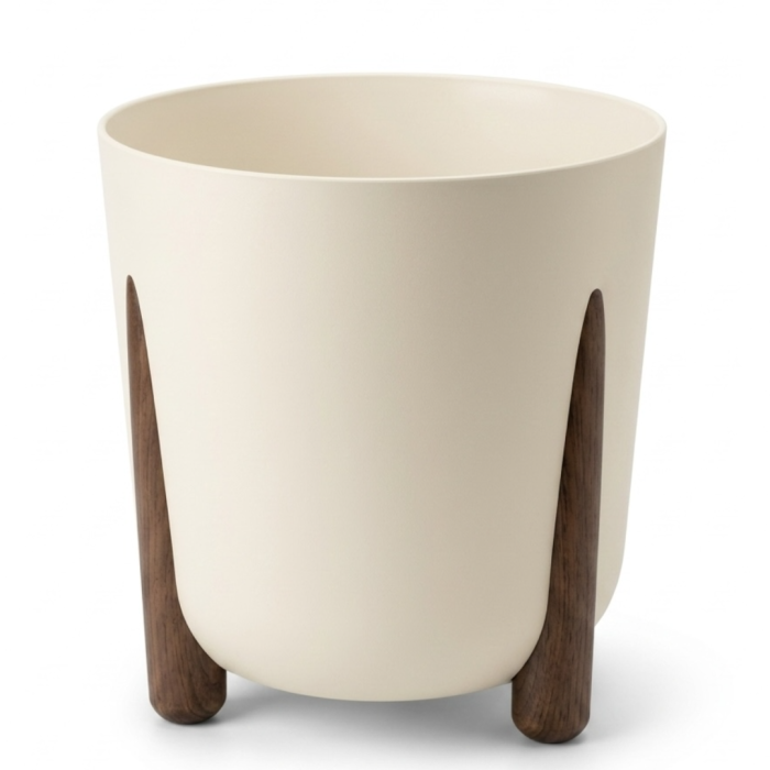 Ghiveci decorativ Lamela Frida 30 cm - crem [2]