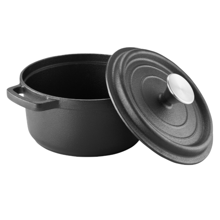 Oala cu capac AMBITION Iron, 24 cm, 3.5L, fonta, inductie [5]