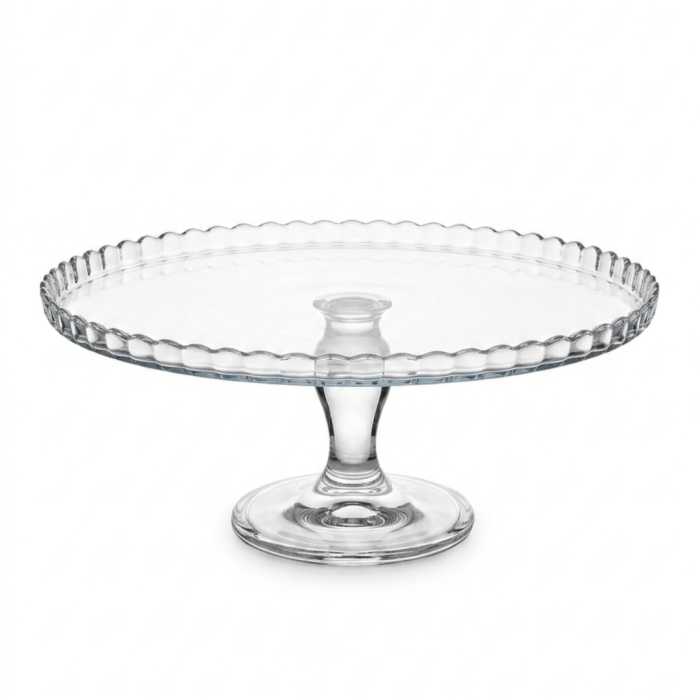 Platou cu picior si capac din sticla Patisserie, Pasabahce, diametru 32 cm, inaltime 26 cm [4]