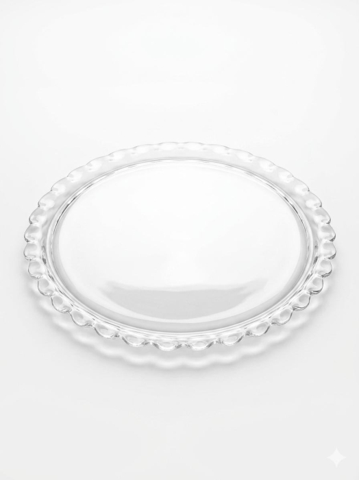 Platou servire rotund sticla temperata maxi Pasabahce Patisserie, 37 cm [2]