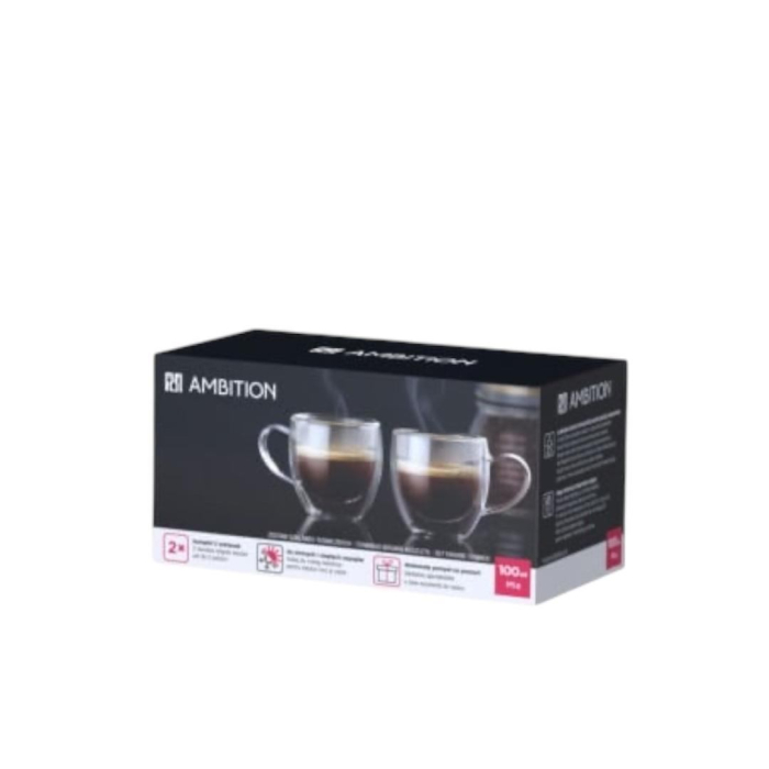 Set 2 cesti cafea espreso 100 ml, termorezistente,  Ambition Mia [5]