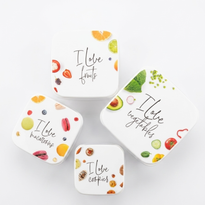 Set 4 caserole alimentare Hobby Life FunBox cu capace colorate [3]