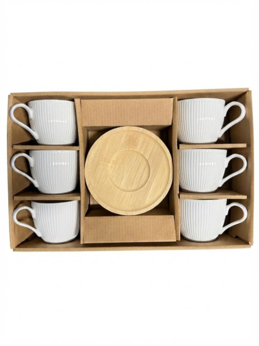Set 6 cesti cu farfurioare din Bambus Malooki Luxury Collection [3]
