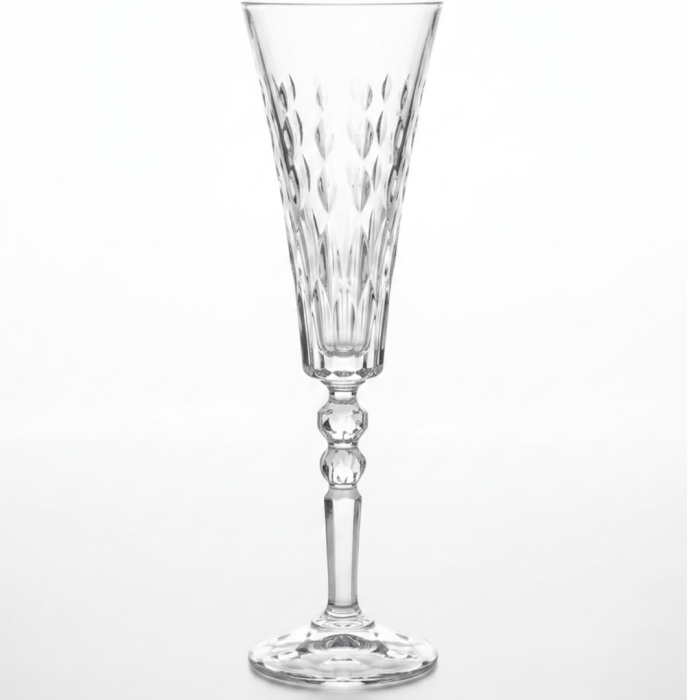 Set 6 pahare de sampanie din cristal Luxion cu picior RCR Marilyn, 170 ml [2]